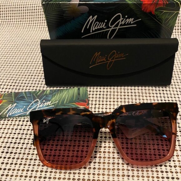 Maui Jim Rooftops Sunglasses – Pink Tortoise with Pink / Maui Rose® Lens (NIB) - Picture 5 of 10